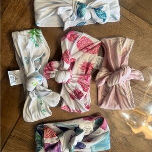 Colorful baby coastal beach bows